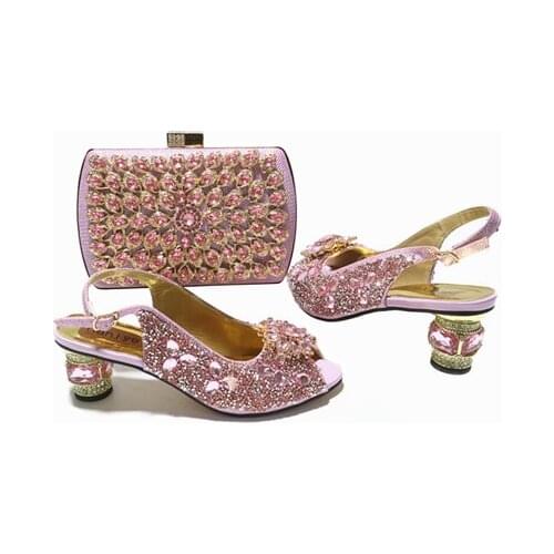 Doershow African shoes and bag set Italian shoe with matching bag best selling ladies matching shoe and Italy SGT1-18