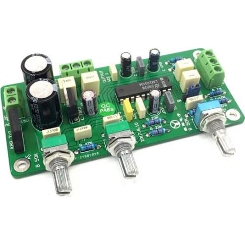 AC dual 12V-double 15V LM1036 amplifier tone board With rectifier filter regulator circuit finished board