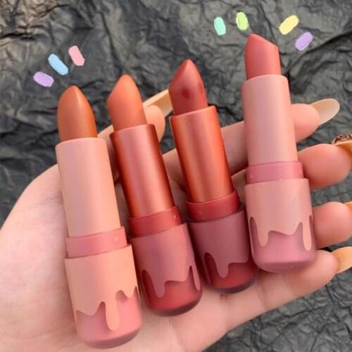 HERORANGE velvet matte lipstick nude appearance long lasting waterproof orange red rose velvet lipstick AC384