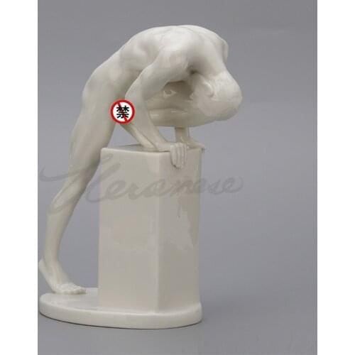 Creative Modern Naked Male Masculin Mask Dies Star Naked Art Men Nude Art Male Ceramic Crafts Home Decorations Gift R5030