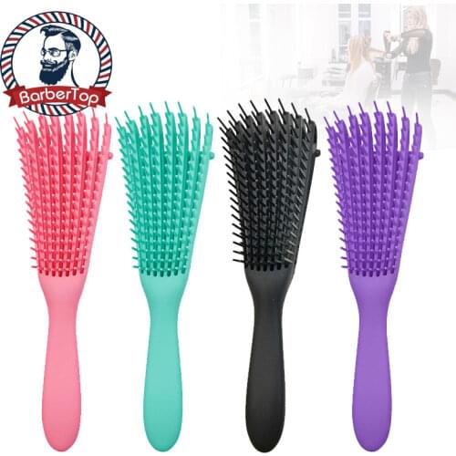 Hot sale comb set octopus, shampoo, hair brush, hair styling hollow rib comb