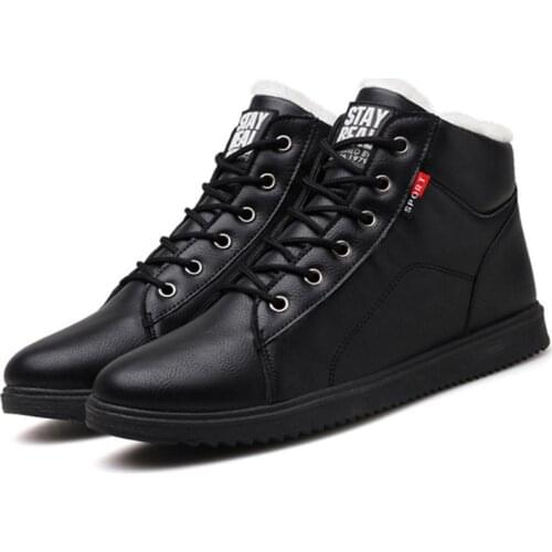 Winter Boots Men 2019 Warm Snow Boots Men Casual Snow Boots Men Plush Winter Shoes Men Fur Male Shoes