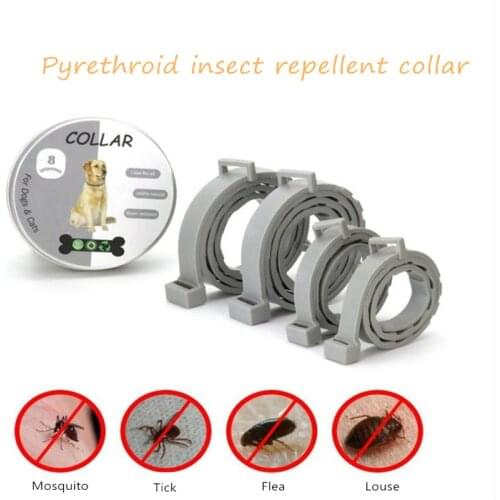 Pet Insect Repellent Collar Flea and Tick Collar for Dogs Flea Repeller Waterproof Anti Mosquitoes Puppy Collar Anti Flea Ticks