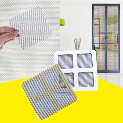 5 PC Window and Door Screen Repair Patch Durable Fiberglass Self-Adhesive Screen Repair Tape Anti-mosquito for Summer