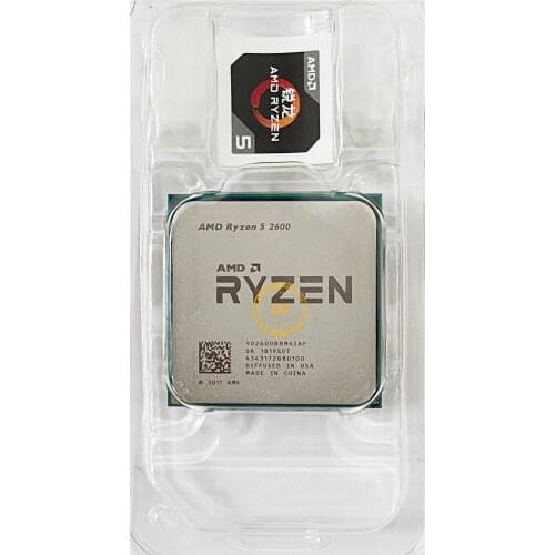 AMD Ryzen 5 2600 R5 2600 3.4 GHz Six-Core Twelve-Thread CPU Processor YD2600BBM6IAF Socket AM4 new without fan