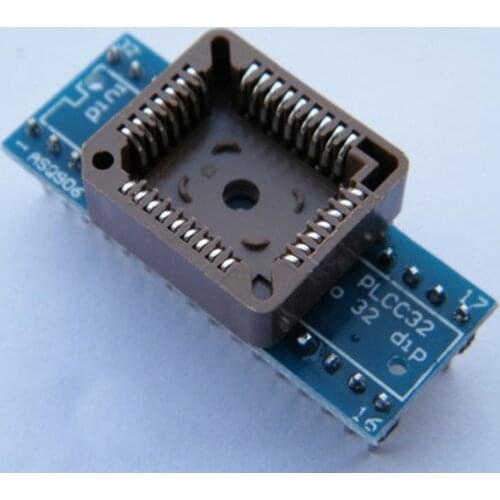 PLCC32 to DIP32 programming socket BIOS adapter working for RT809H RT809F programmer ZIF test scoket