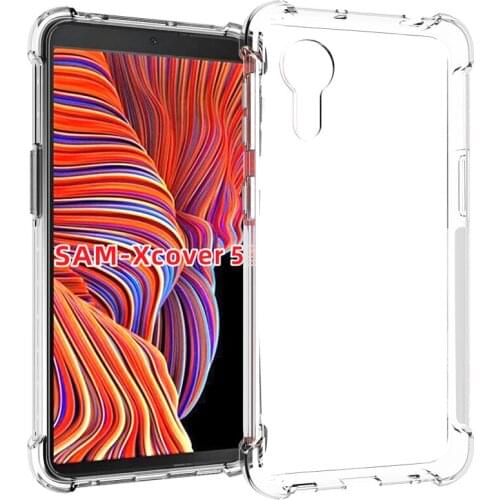 Crystal Clear Anti-slip Anti-Scratch Shockproof Durable Flexible TPU soft Case Cover for Samsung Galaxy Xcover 5 2021