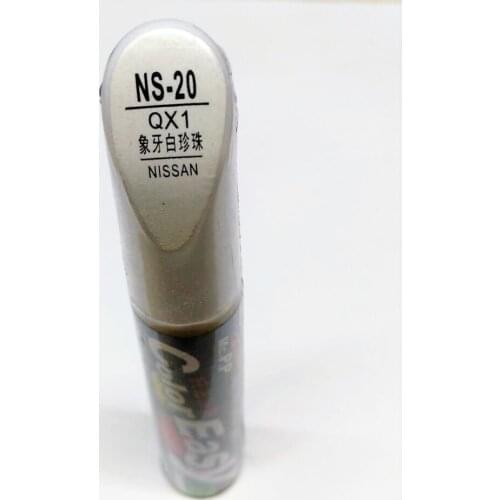 Car scratch repair pen, auto paint pen white for Nissan Qashqai X-trail Sylphy Teana Sunny Tiida Livida Geniss March
