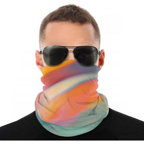 Mixed Colors Scarves Neck Face Mask Men Women Halloween Tube Mask Balaclava Bandana Windproof Headband Biking Hiking