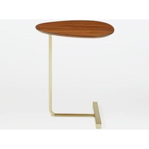 Nordic Iron Art Oval Coffee Table Home Small Coffee Table Bedroom Corner Table Living Room Bedside Reading Table