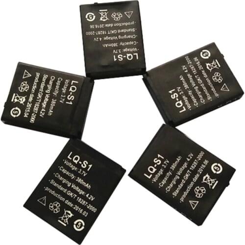 5pcs/lot 3.7V 380mAh Rechargeable Battery For Smart Watch dz09 SmartWatch Battery Replacement Battery For Smart Watch dz09