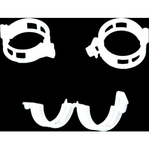 50/100 Transparant White Garden Plants Stems Clip Tied Bundle Branch Clamp for Rattan Vines Binding Tools Tomato Vegetables Clip