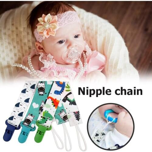 Baby Pacifier Clip Chain Infant Dummy Nipple Holder Teething Soother Nipple Holder Strap Shower Gift for Infant Toddler 3pcs