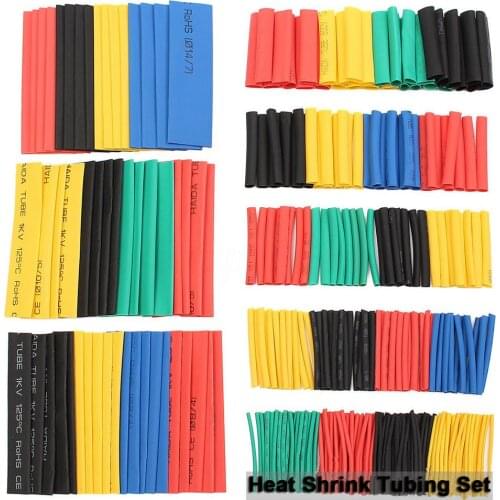 328PCS Colorful 8 Sizes Cable Sleeve Kits Heat Shrink Tubing Set Assorted Wrap Wire or Electric Cable Tube Insulation
