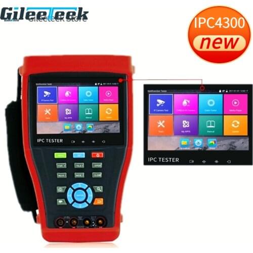 8MP TVI CVI Analog 5MP AHD SDI H.265 4K IPC4300 CCTV Tester Monitor IP Camera Tester with Digital multimeter,Cable tracer PTZ