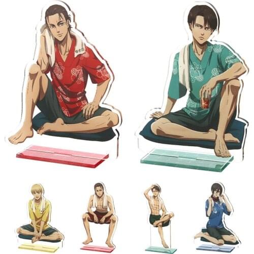 Anime Attack on Titan Shingeki no Kyojin Eren Jaeger The final season Acrylic Stand Figure Model Plate Holder Cake Topper