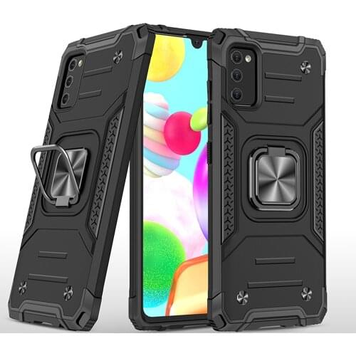 Ring Stand Shockproof TPU Silicone Bumper PC Cover Fundas For Samsung Galaxy A41 A415F A51 A515F A71 A715F 4G Case Coque Shell