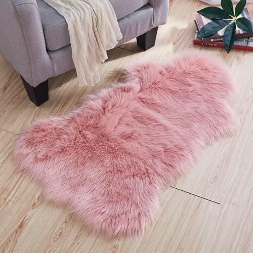 Ins EXTRA FLUFFY wool carpet room bay window mat window decoration rug Soft and comfortable dressing table plush carpet