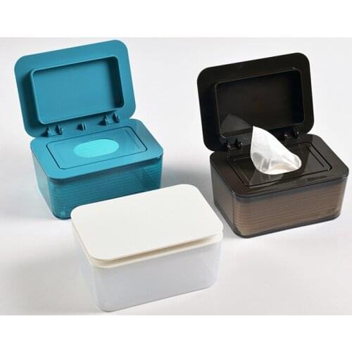 Exquisite And Simple Wet Wipes Dispenser Holder Case with Lid for Home Office Store Dustproof Tissue Storage Box