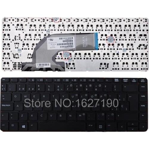 Spanish Laptop Keyboard for HP PROBOOK 440 G0 440 G1 445 G1 BLACK(without FRAME,without foil,For Win8) SP Laptop keyboards