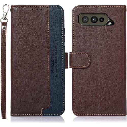 Leather Texture Book Shell RFID Blocking Flip Case for Asus Rog Phone 5 Pro 5G 2021 Luxury Cover Rog 5 Ultimate Phone5 Rog5 Para