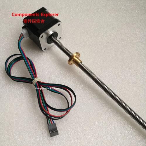 Nema 17 Linear Stepper motor ,300mm Length 17HS1538-300M