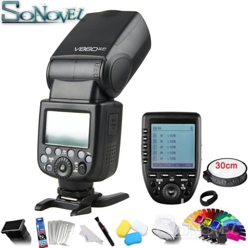 Godox Ving V860II V860II-F 2.4G HSS 1/8000 Li-ion Battery TTL Camera Flash + Wireless Transmitter Xpro-F for Fujifilm X-Pro2/1