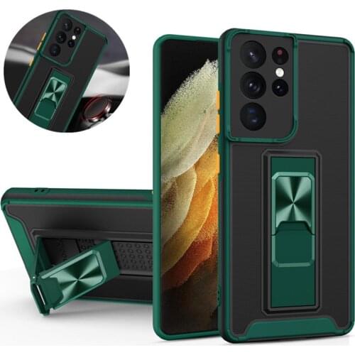 KEYSION Magnetic Holder Case For Samsung Galaxy A82 A52 A72 A12 A42 A32 A22 Shockproof Cover For Galaxy S21 Ultra S21+ S20 FE