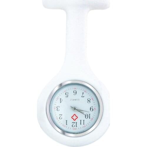 Nurse Watch Brooch Silicone with Pin/Clip Health -Care Nurse Doctor Paramedic Me dical Brooch Fob Watch