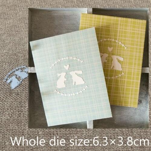 New Design Craft Metal Cutting Die cut dies rabbits grass twig decoration scrapbook Album Paper Card Craft Embossing die cuts