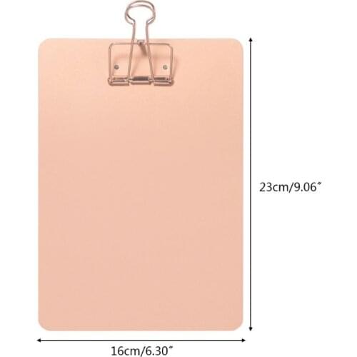 Metal Clipboard Writing Pad File Folders Document Holder School Stationery Gifts 37MC