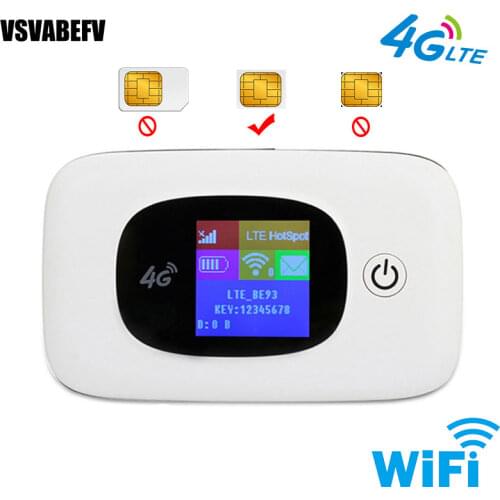 Mini 4G SIM Card Router Mobile Portable Wifi Hotspot Unlocked 4G FDD/TDD Wireless Routers Support 10 Users