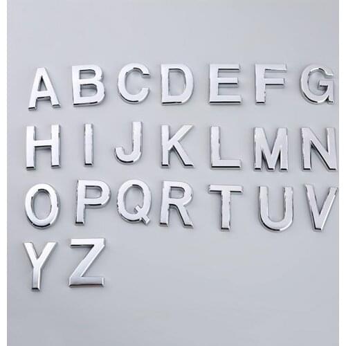 3D 5cm ABS Self Adhesive Door A-G Letter Sign Digit Apartment Hotel Office Door Address Street Number Stickers Plate Sign