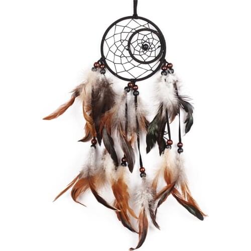 Newest India Styles Handmade Dream Catcher With Feathers Car Wall Hanging Decoration Gift Room Decor Dreamcatcher
