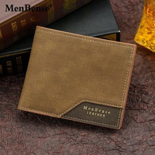 2021 New Men Wallets Small Money Purses Wallets New Design Dollar Price Top Men Thin Wallet with Coin Bag Zipper Wallet