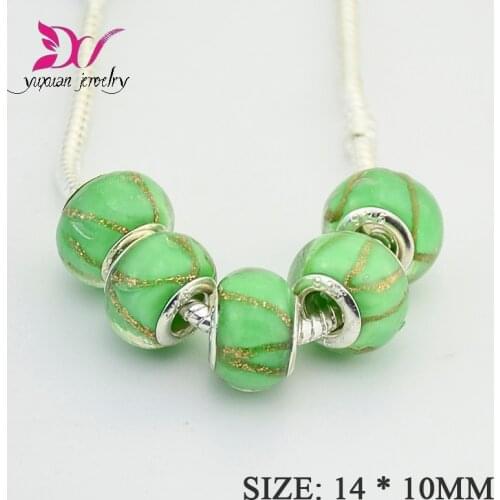 Wholesale beads High Quality European Style Handmade Lampwork Murano Glass Beads Fit bracelets Charm pedras e cristais TK072