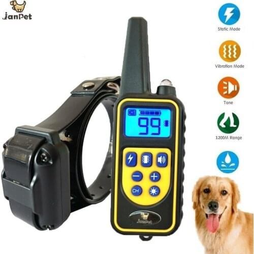 Rechargeable and Waterproof Remote 800m Dog Training Shock Collars, Vibrate & Electric Shock Collar