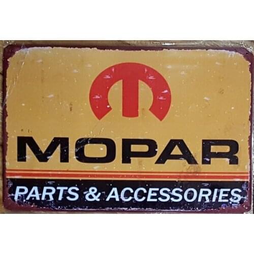 High Quality Mopar Parts and Accessories Metal Tin Signs Bar Shed & Man Cave Signs