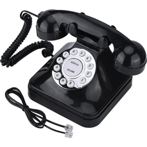 WX-3011 Vintage Telephone Black Home Telephone Retro Wire Landline Phone telefono fijo telefone fixo landline phone