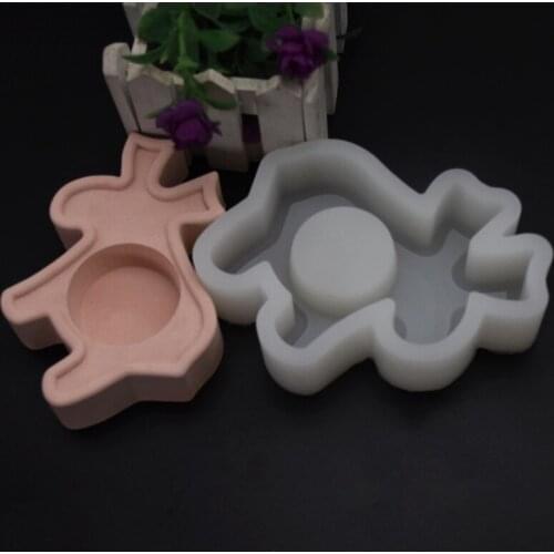 Christmas Candlestick Epoxy Resin Mold Candle Holder Silicone Mould DIY Crafts Jewelry Home Decorations Casting Tools