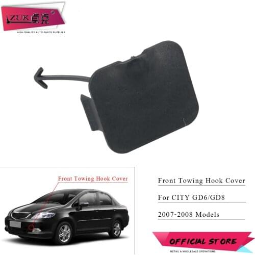 ZUK Front Bumper Towing Hook Cover Cap Housing For HONDA CITY 2007 2008 FIT JAZZ SALOON 2003 2004 2005 2006 GD6 GD8 Base Color