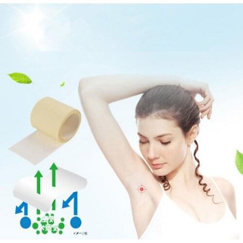 1 Roll 6m Transparent Sweat Absorption Anti-perspirant Stick Deodorants Underarm Armpit Disposable Sweat Pads