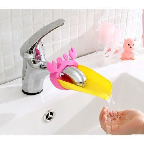 1Pcs Children Non Toxic Environmental Protection Material Carry new Cute Faucet Chute Extender Washing Hands Bathroom Sink
