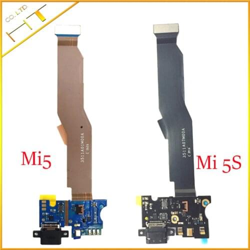 1pcs For Xiaomi 5 xiaomi 5S Microphone Module USB Charging Port Board Flex Cable Dock Connector For Mi5 Mi5S