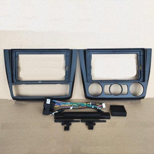 Car Fascias Navigation Fascia Dash Frame Kit For 9" Universal Android Multimedia Player For 1 Series 2008 2009 2010 2011 2012