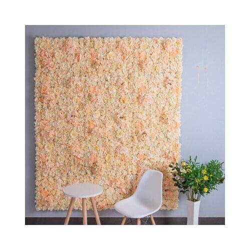 Free Shipping by EMS Multi-Colors Artificial silk rose flower wall wedding background decoration flower wall with pipe stand