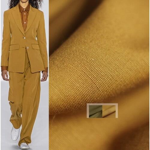 Red Raspberry Japanese Glossy Linen Flax Fabrics Garment Materials Autumn Women Coat Dress DIY Sewing Tailor Cloth Freeshipping