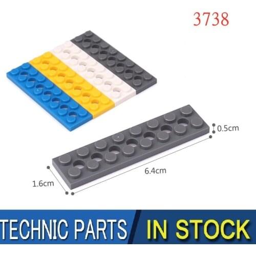 BuildMOC Compatible Assembles Particles 3738 2x8For Building Blocks DIY LOGO Educational High-Tech Spare Toys