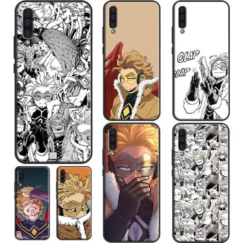 BNHA Hawks Coat Anime Case For Samsung A51 A71 A11 A31 A50 A70 A40 A02S A20S A12 A32 A42 A52 A72 A20e A21S Coque