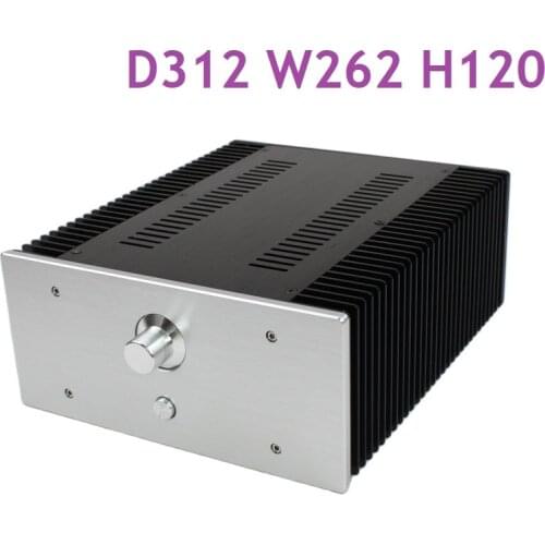 Size D312 W262 H120 Full Aluminum Preamplifier Chassis Tube Amplifier Class A DAC DIY Box Decoder WA75